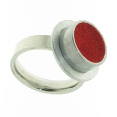 ring rond klein met verwisselbare kleurinzet - verschillende maten